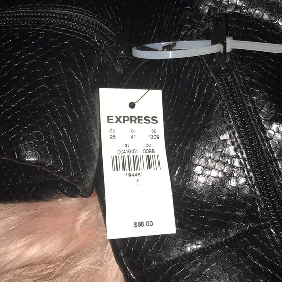 Vegan Leather Embossed Boots (NWT) - Picture 4 of 6